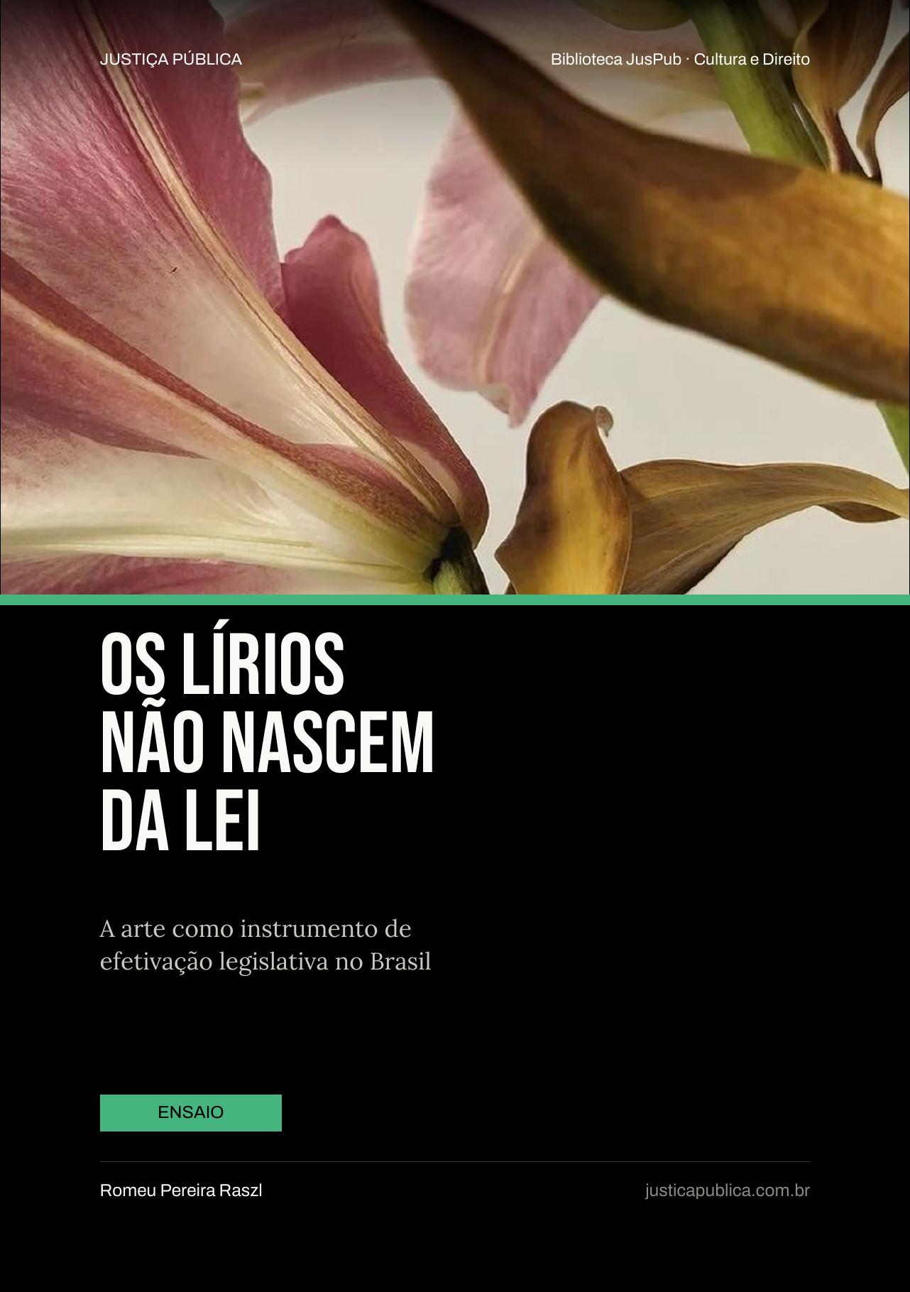 Capa de Os Lírios Não Nascem da Lei